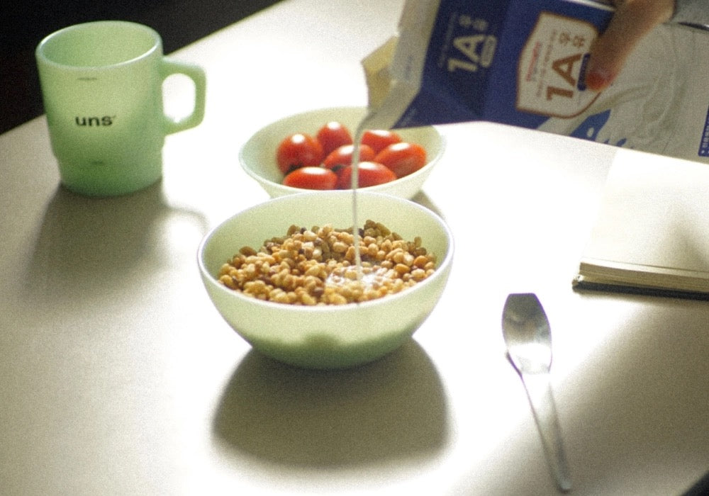 UNS Milk Glass Bowl