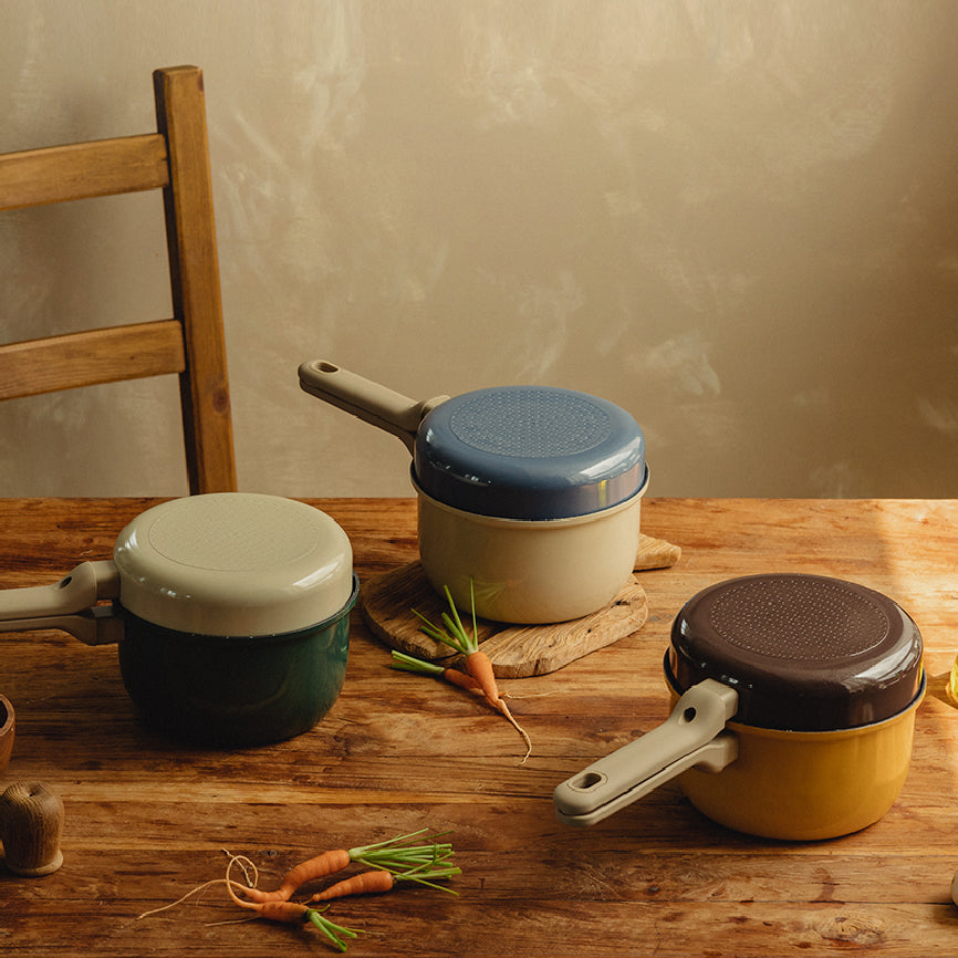 Dr.HOWS Dotori Frypan & Pot Set