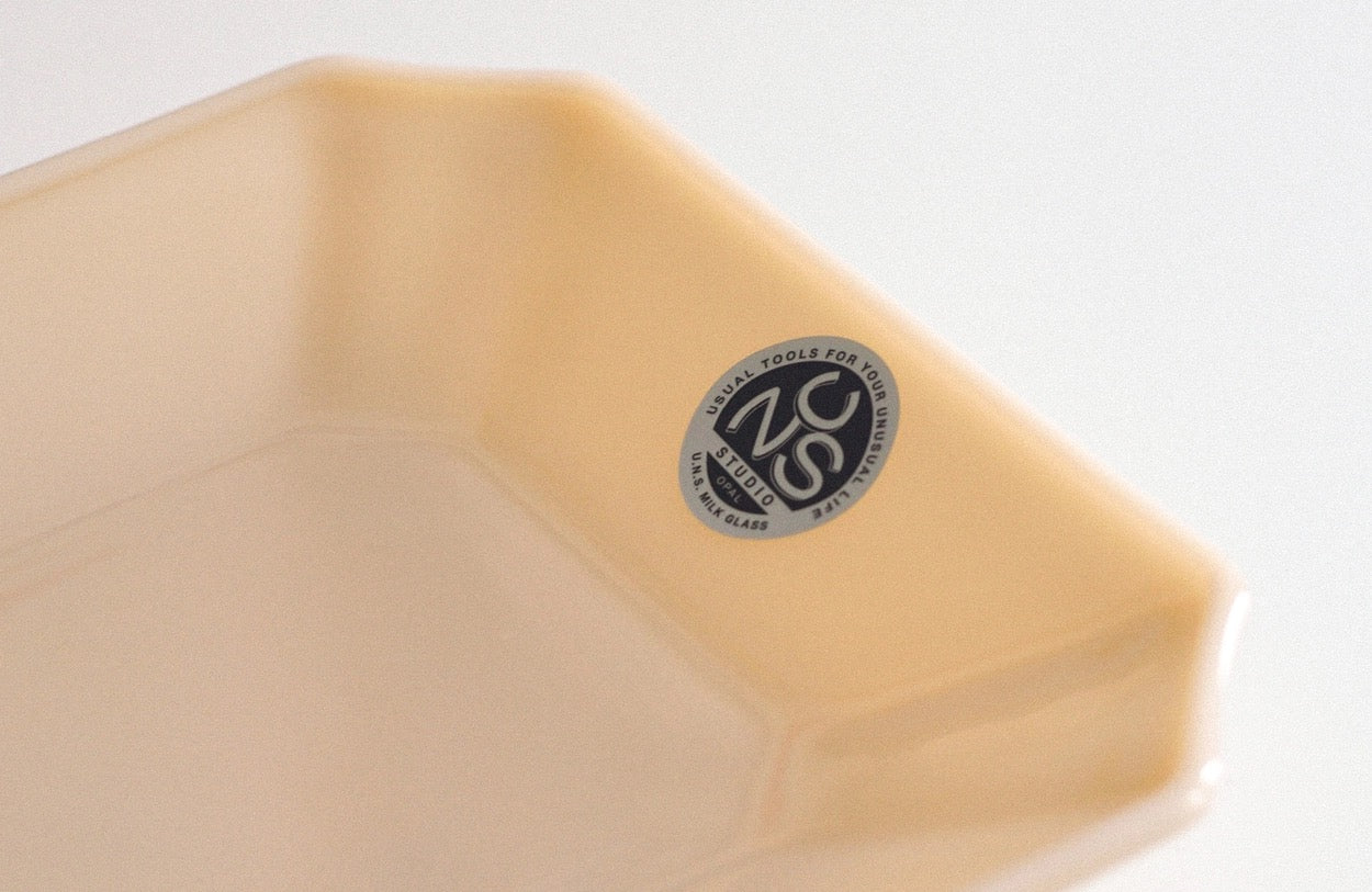UNS Milk Glass Square Plate