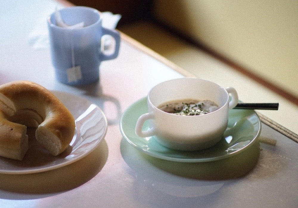 UNS Milk Glass Soup Bowl