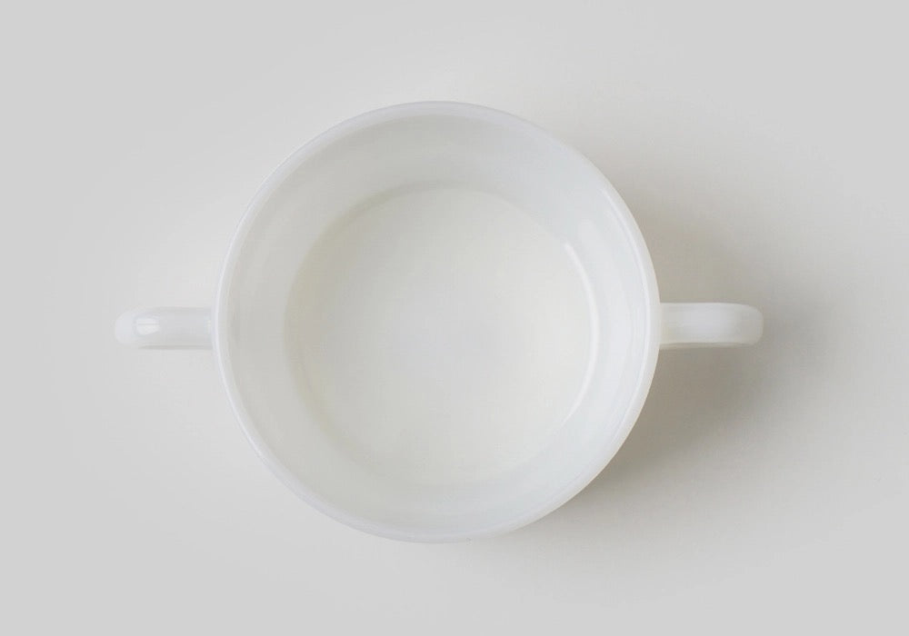 UNS Milk Glass Soup Bowl