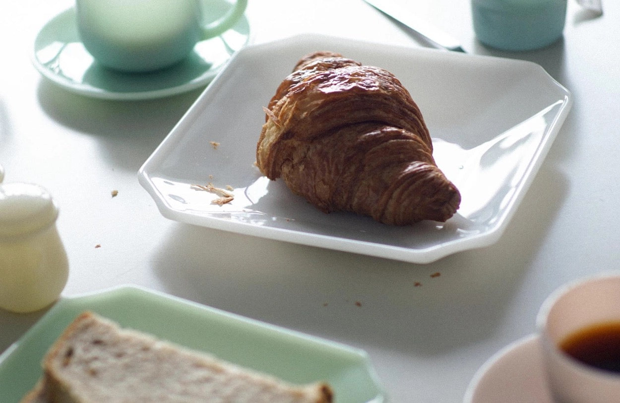UNS Milk Glass Square Plate