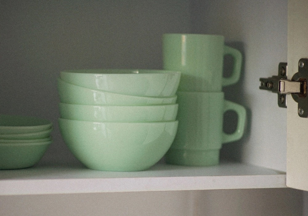 UNS Milk Glass Bowl