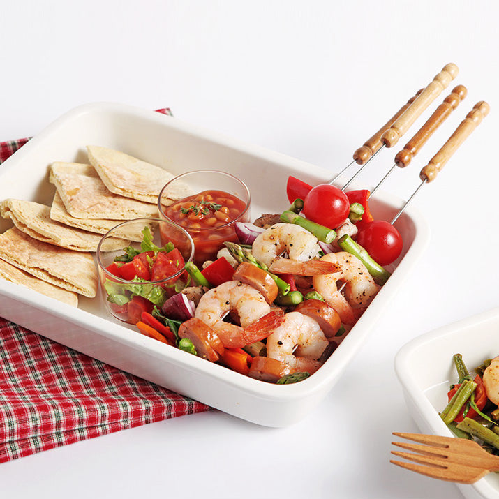 Ceramic Dish and Rack Set