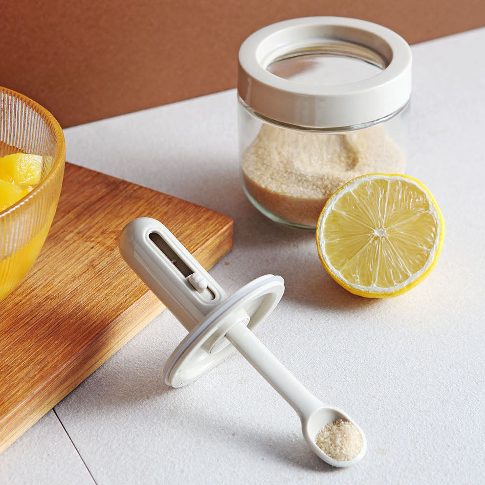 Glass Spice Jar with Spoon (2 Styles)