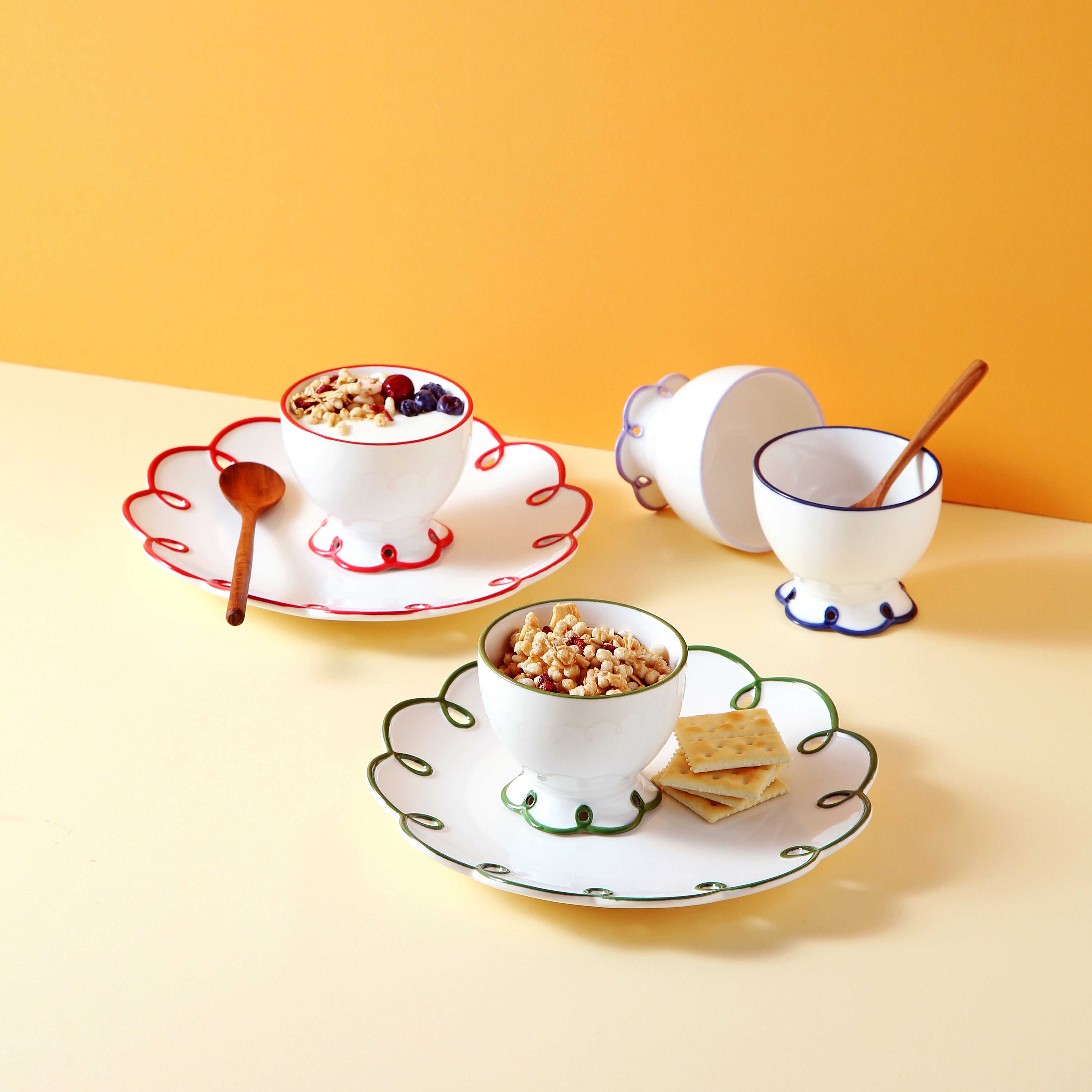 Blooming Flower Dessert Bowl (4 Colors)