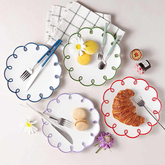 Blooming Flower Dessert Plate