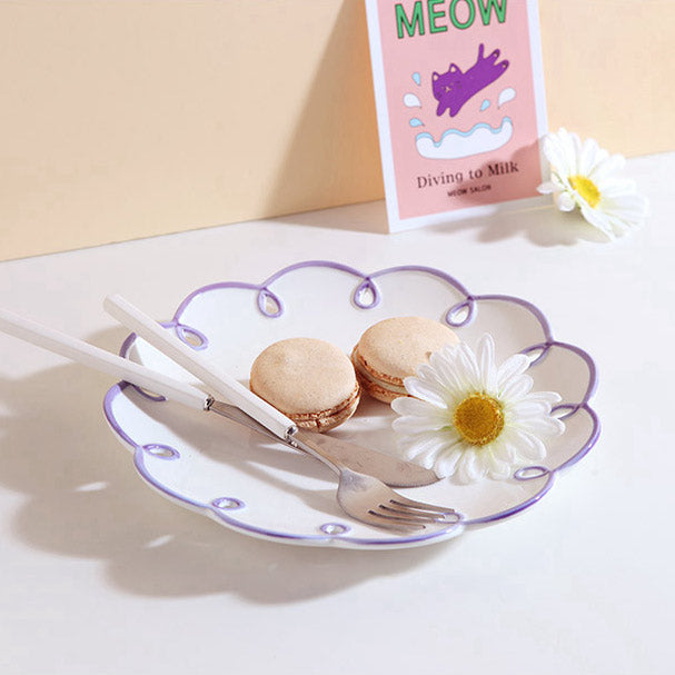 Blooming Flower Dessert Plate
