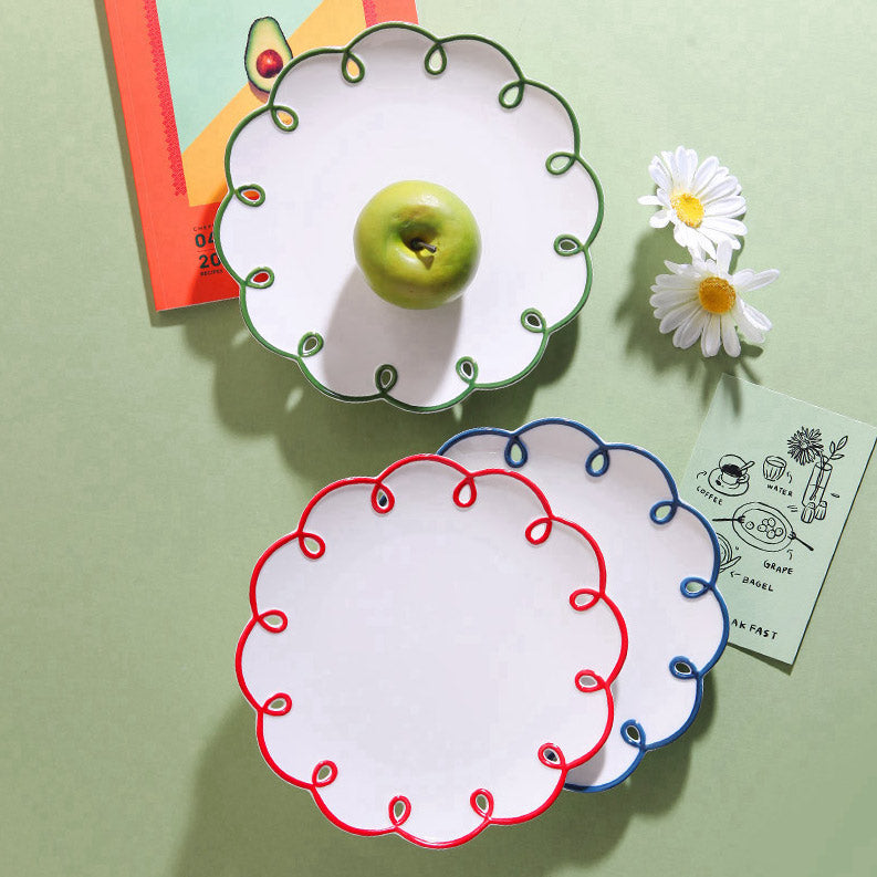 Blooming Flower Dessert Plate