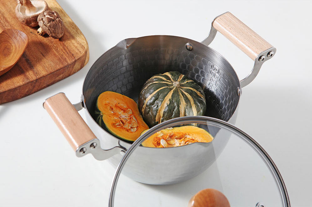 Cucko Double Handle Pot with Lid