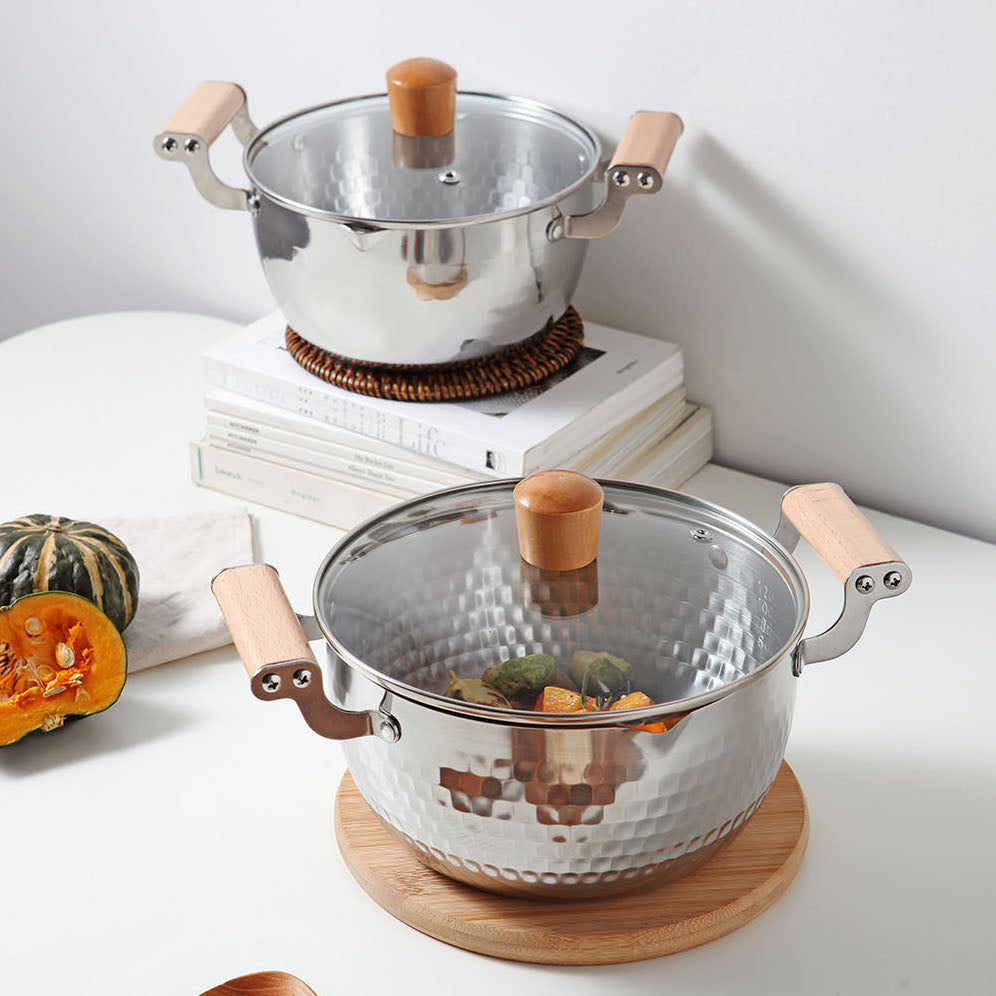 Cucko Double Handle Pot with Lid