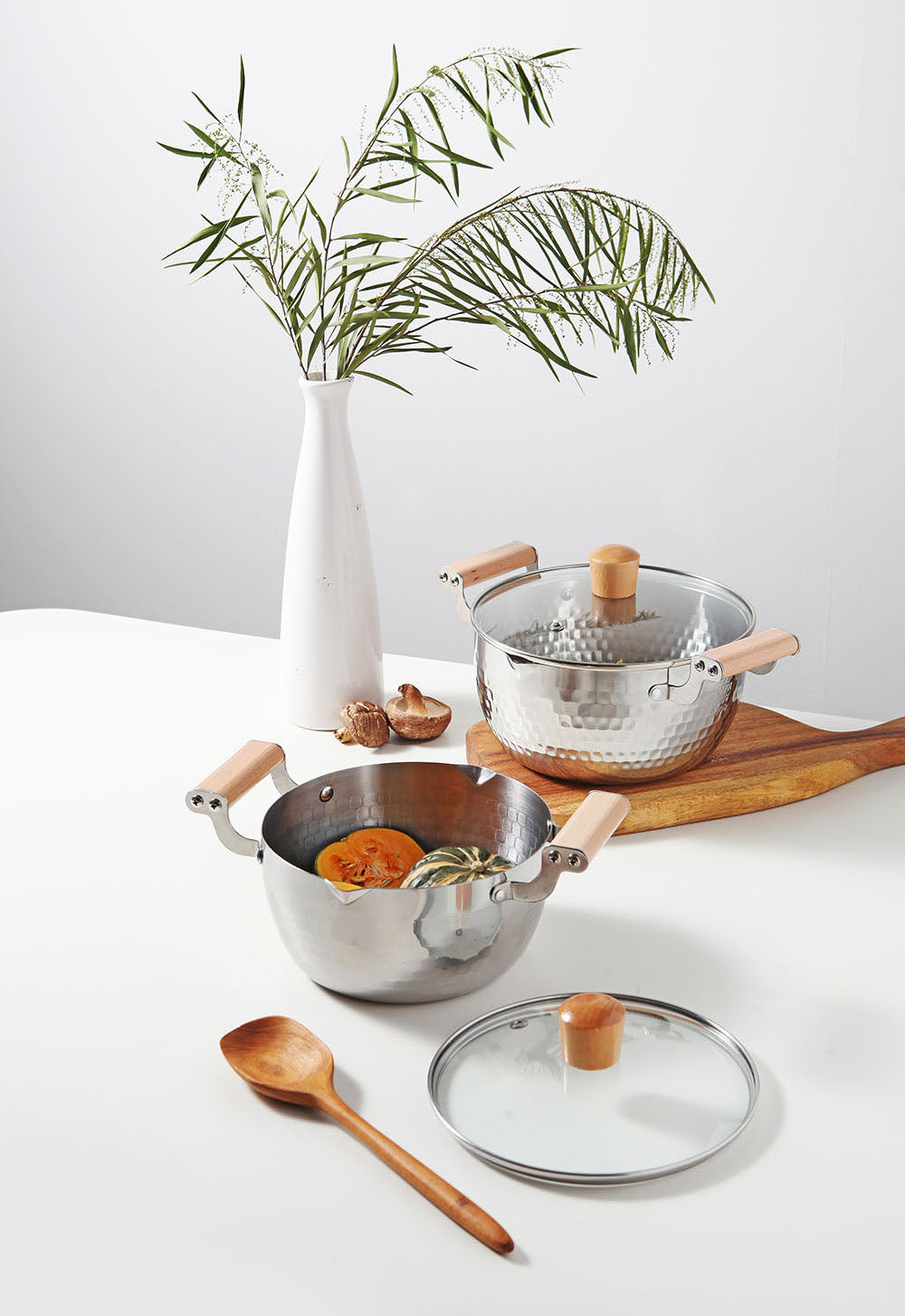 Cucko Double Handle Pot with Lid