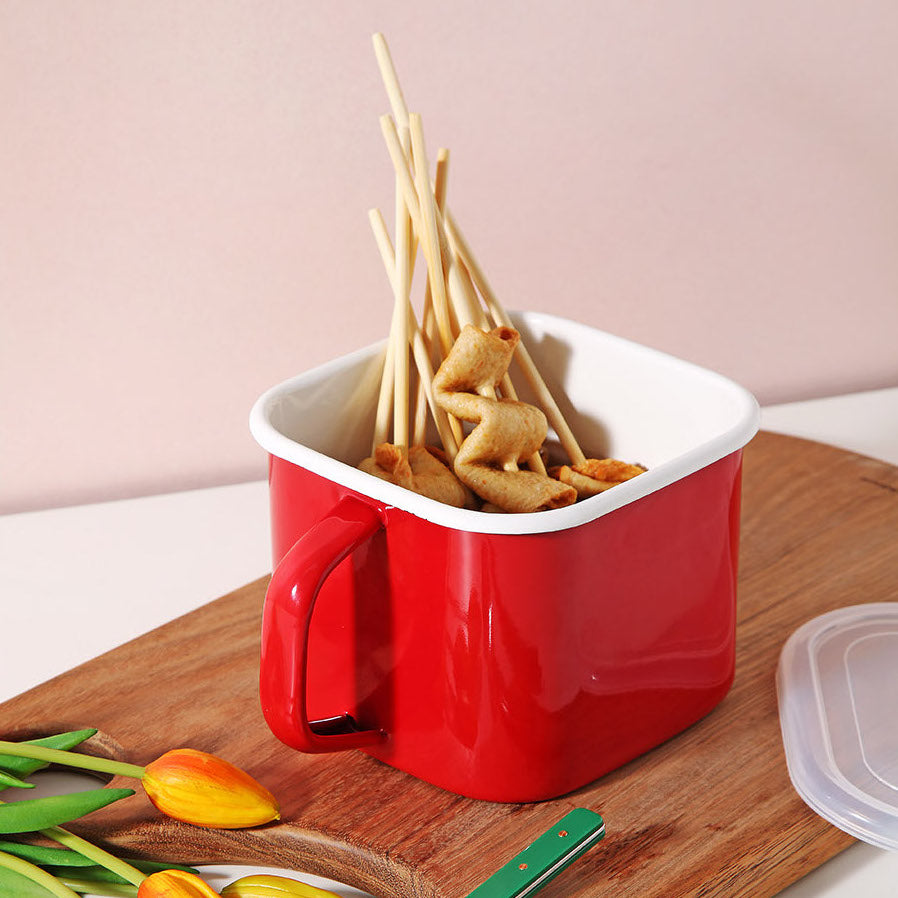 Enamel Canister Pot (2 Sizes) - NEW COLOR!