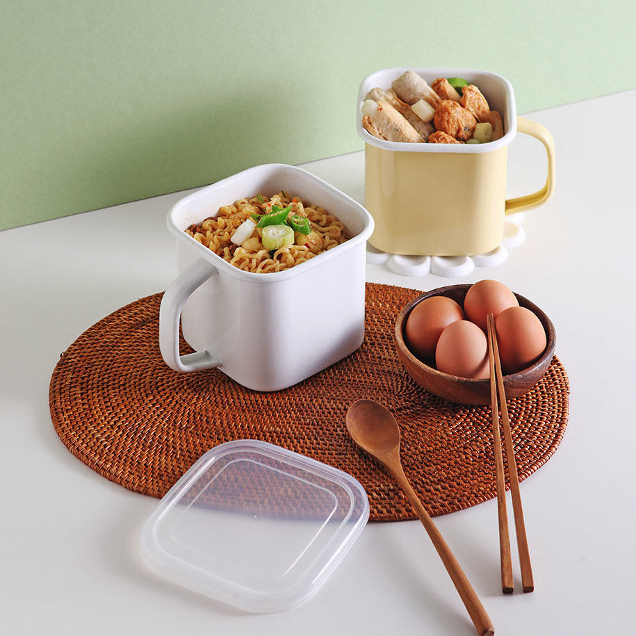 Enamel Canister Pot (2 Sizes) - NEW COLOR!