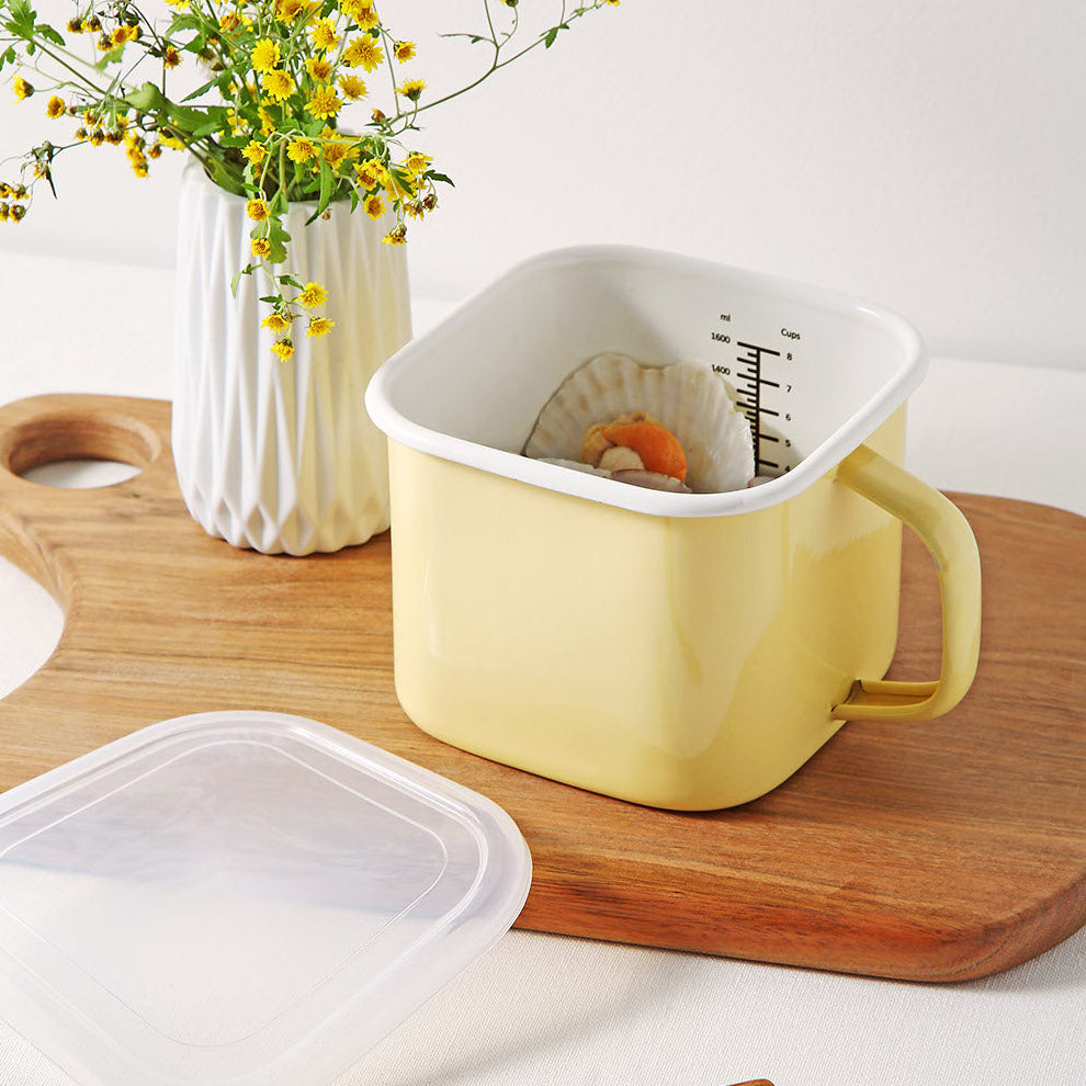 Enamel Canister Pot (2 Sizes) - NEW COLOR!