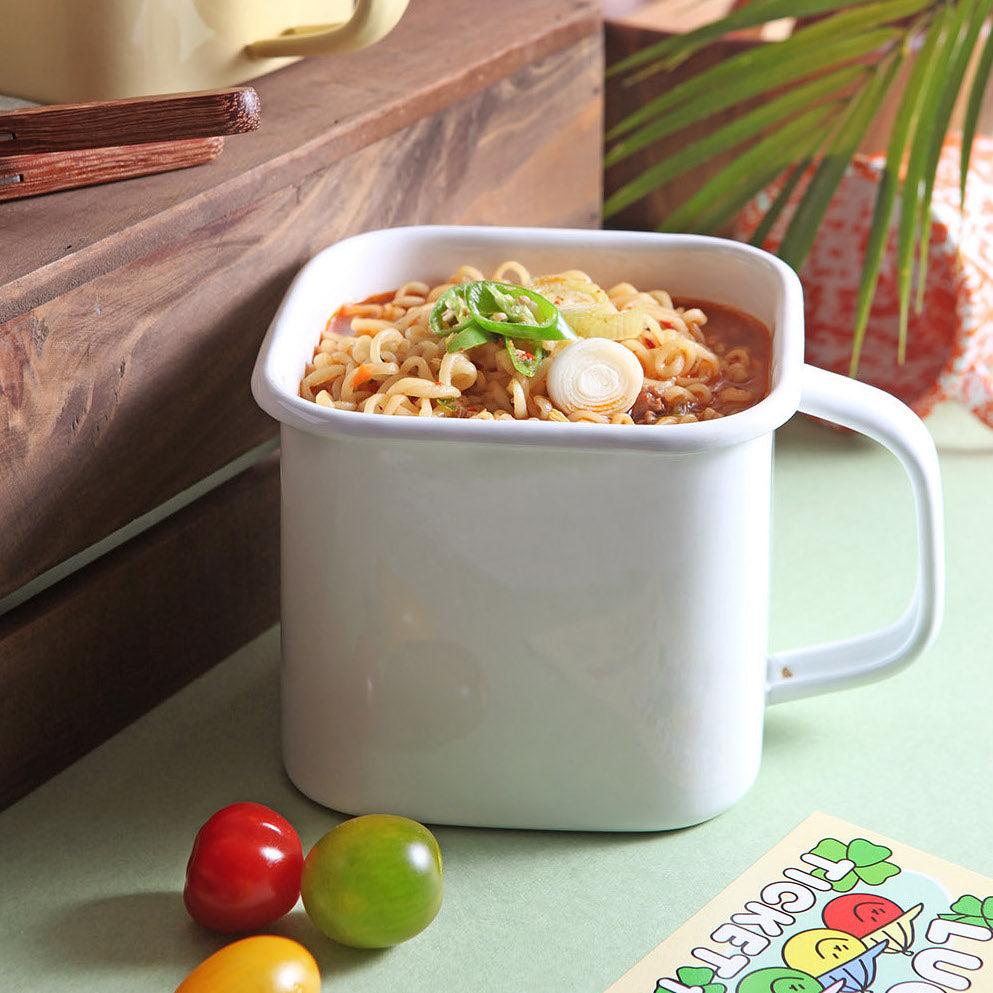 Enamel Canister Pot (2 Sizes) - NEW COLOR!