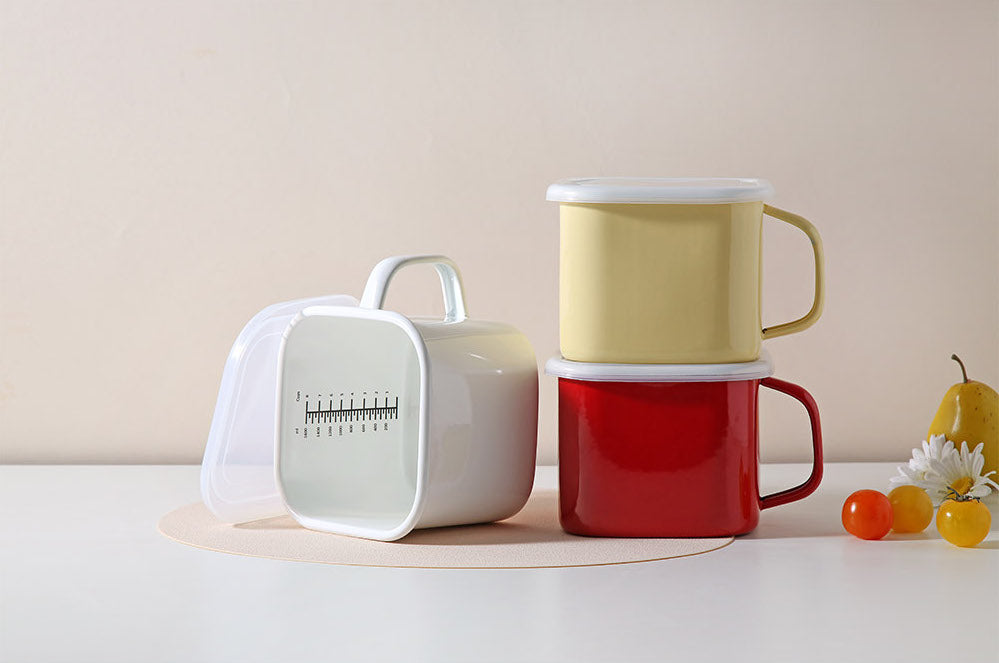 Enamel Canister Pot (2 Sizes) - NEW COLOR!