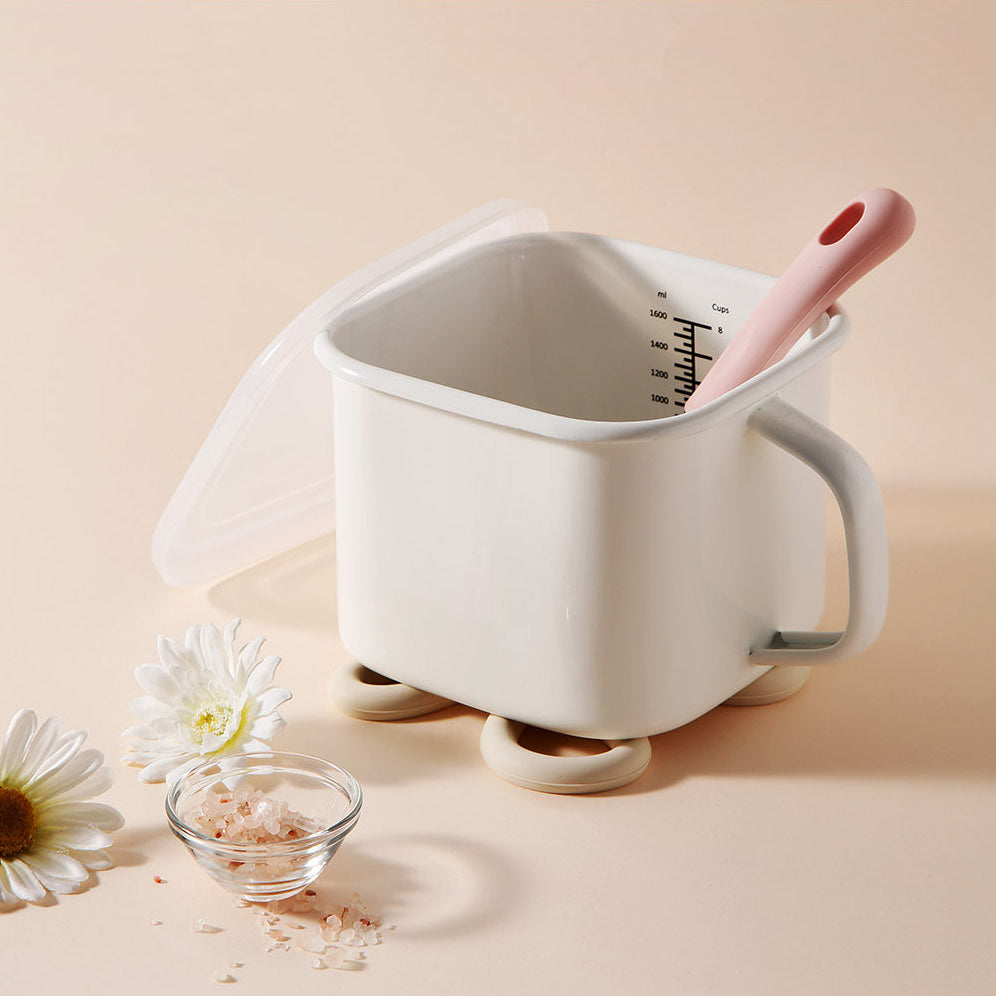 Enamel Canister Pot (2 Sizes) - NEW COLOR!