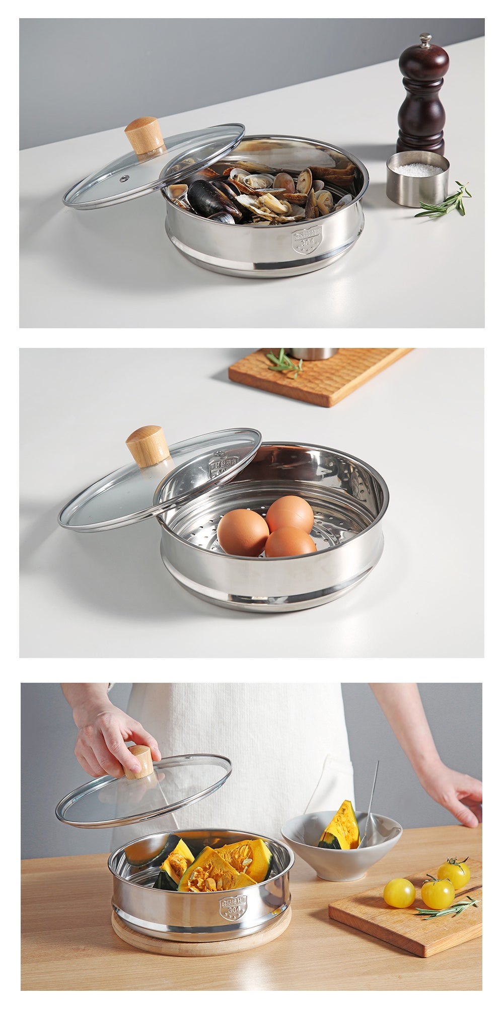 Cucko Stainless Steel Steamer