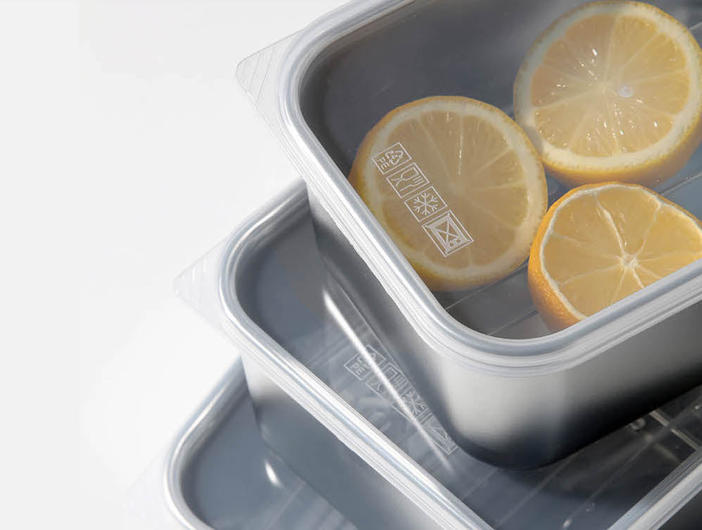 Stainless Steel Deep Airtight Container and Rack Set
