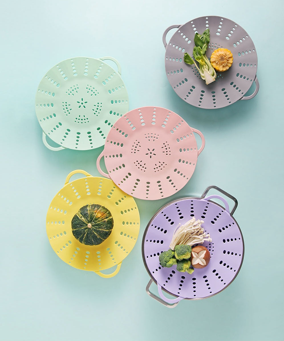 Silicone Steamer Basket (New Colors!)