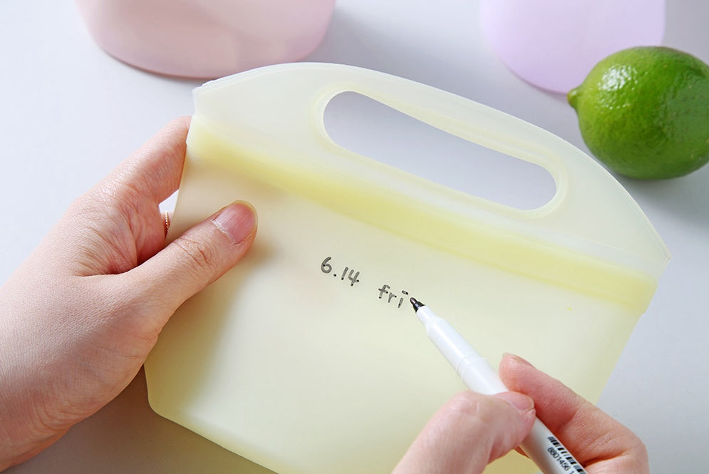 Silicone Zipper Bag with Handle (3p Set)