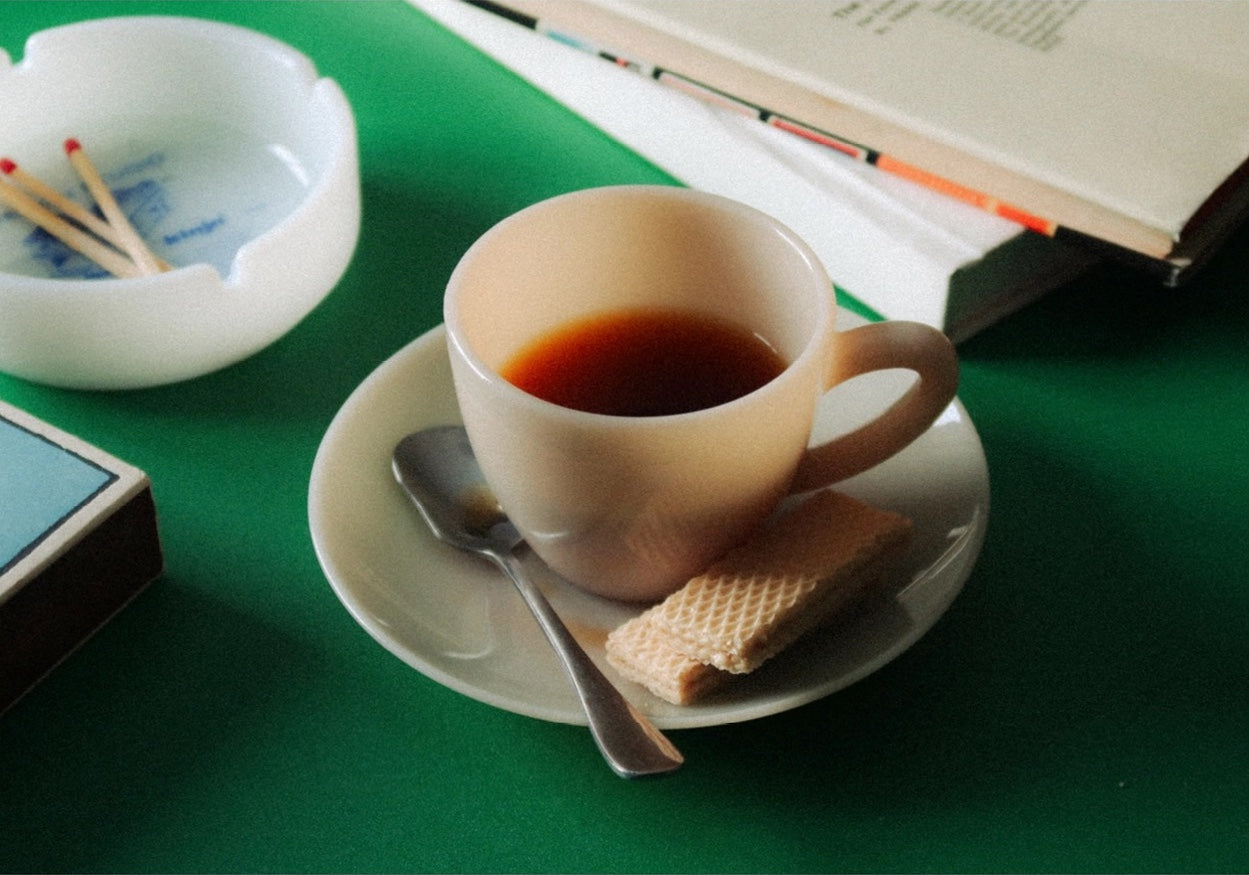 UNS Milk Glass Teacup Set
