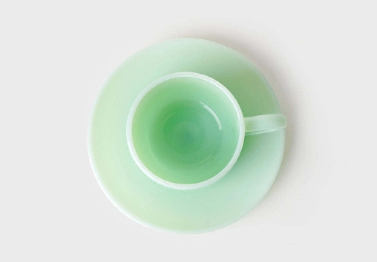 UNS Milk Glass Coffee Cup Set