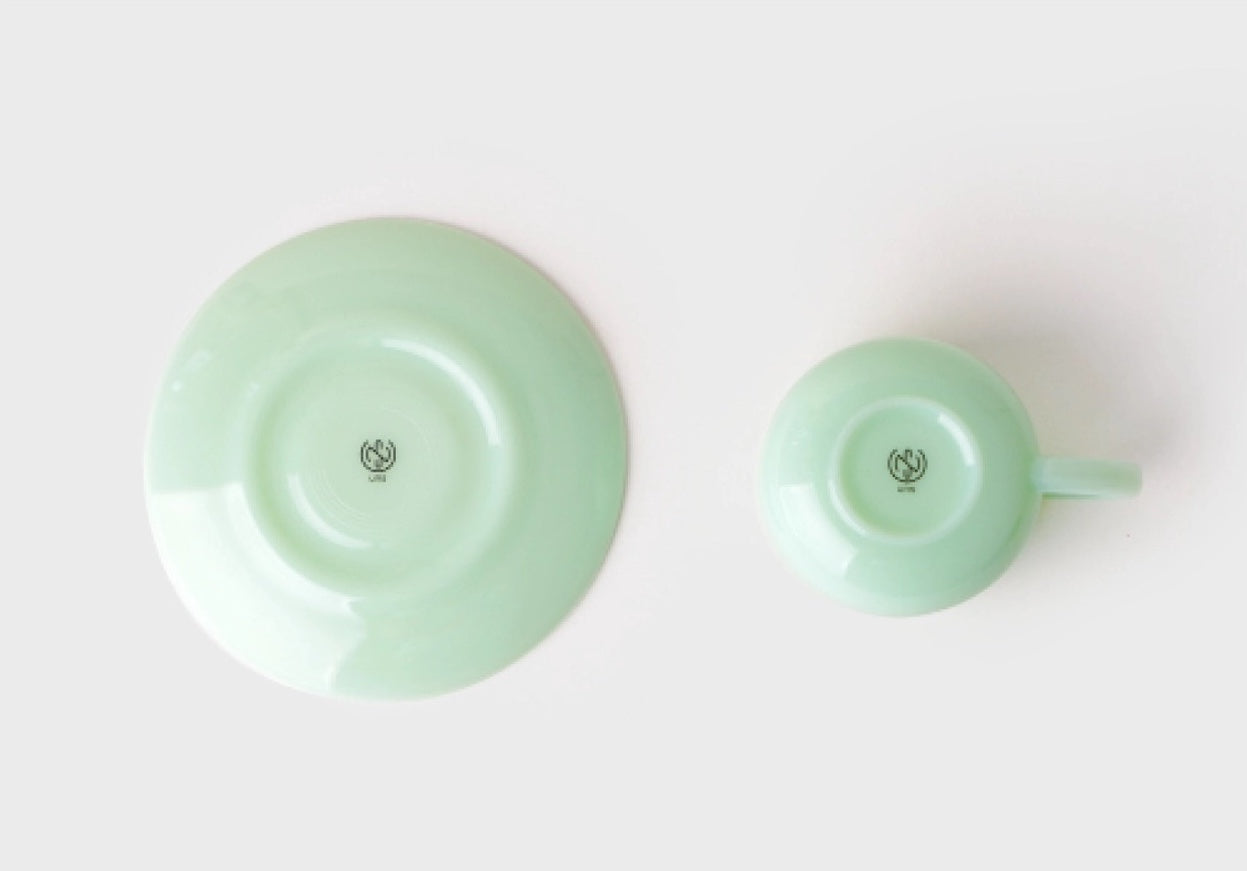 UNS Milk Glass Coffee Cup Set