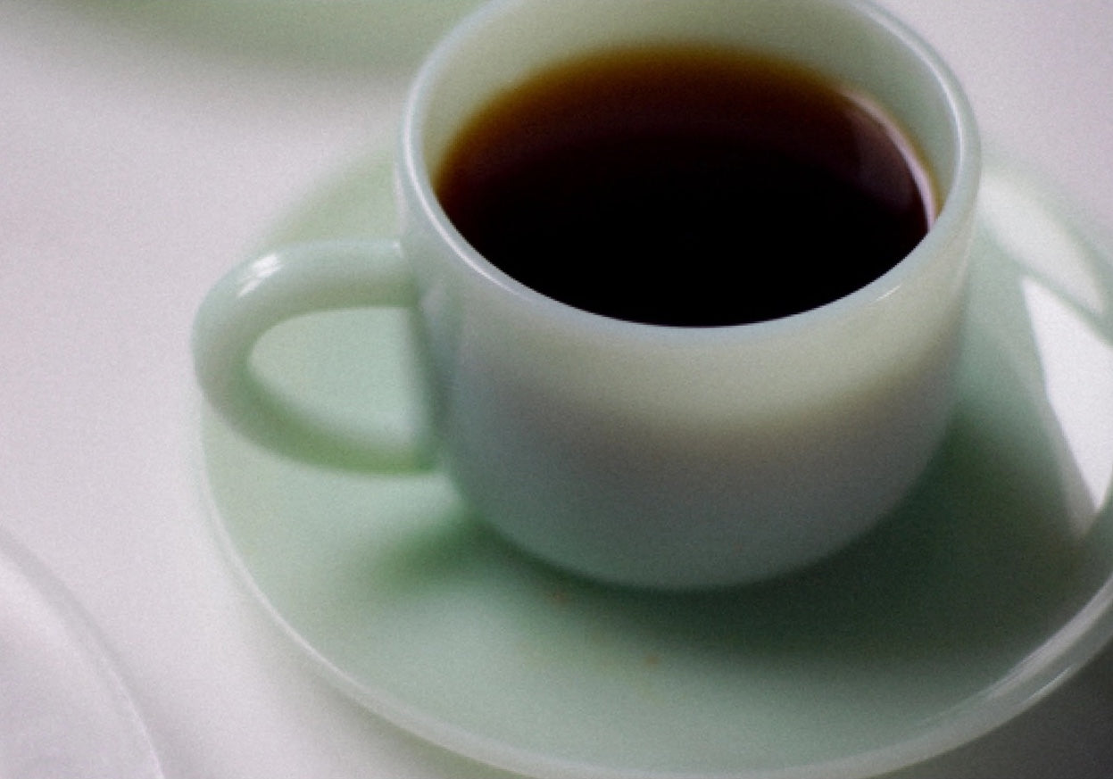 UNS Milk Glass Coffee Cup Set