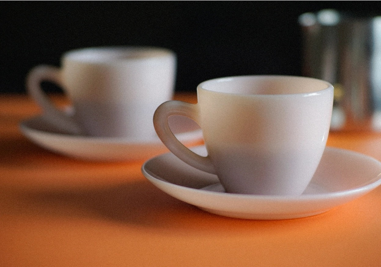 UNS Milk Glass Teacup Set