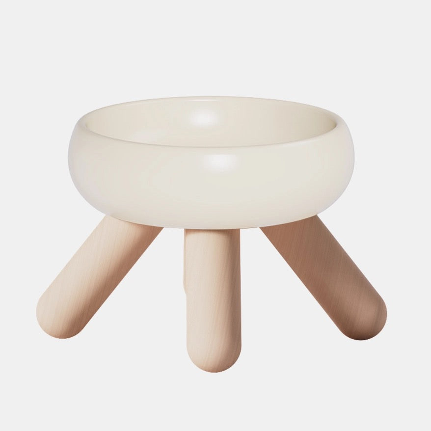 Elevated Ceramic Food Bowl