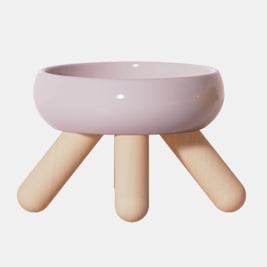 Elevated Ceramic Food Bowl