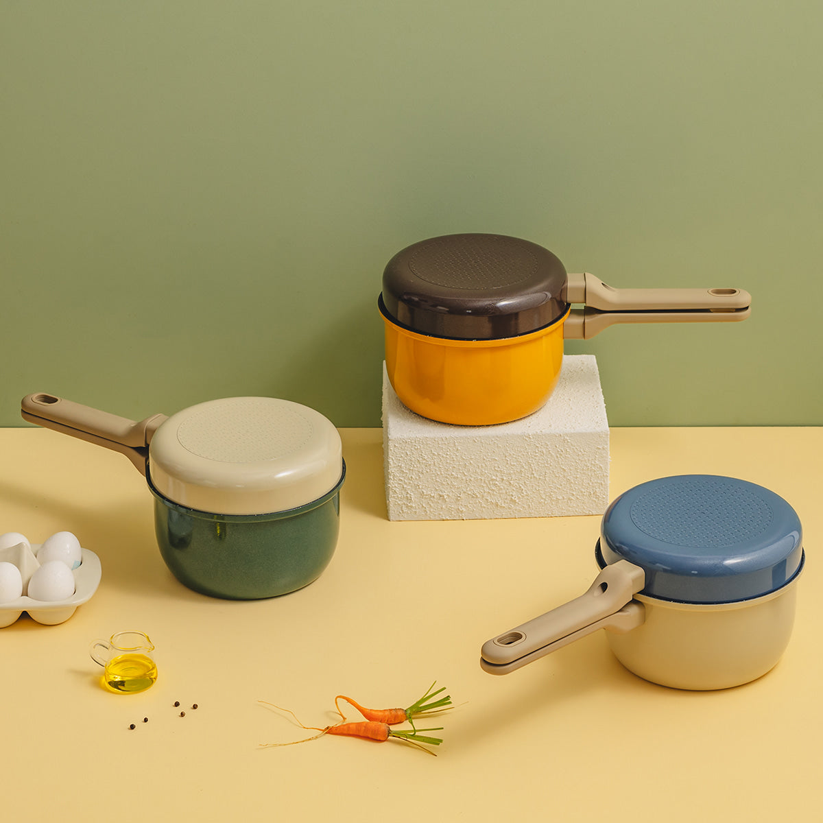 Dr.HOWS Dotori Frypan & Pot Set