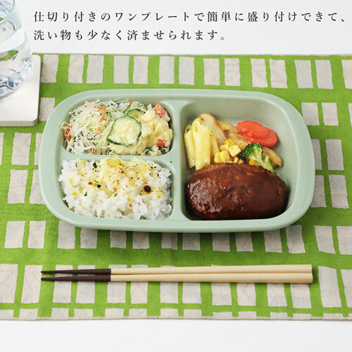 Pastel Divided Lunch Plate With Cover