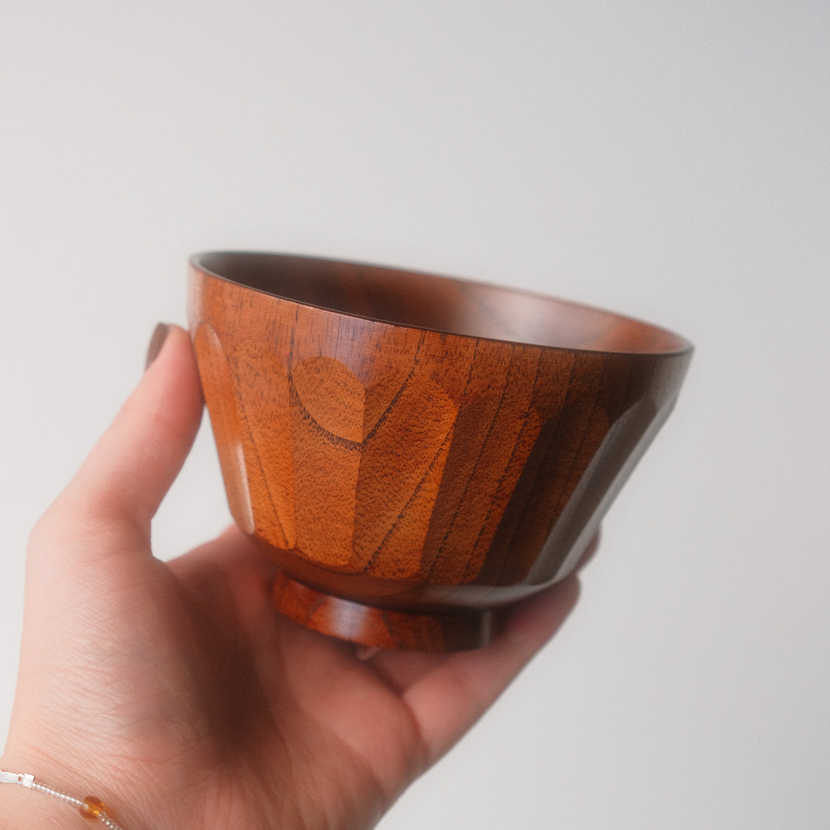 Lacquered Wood Bowl