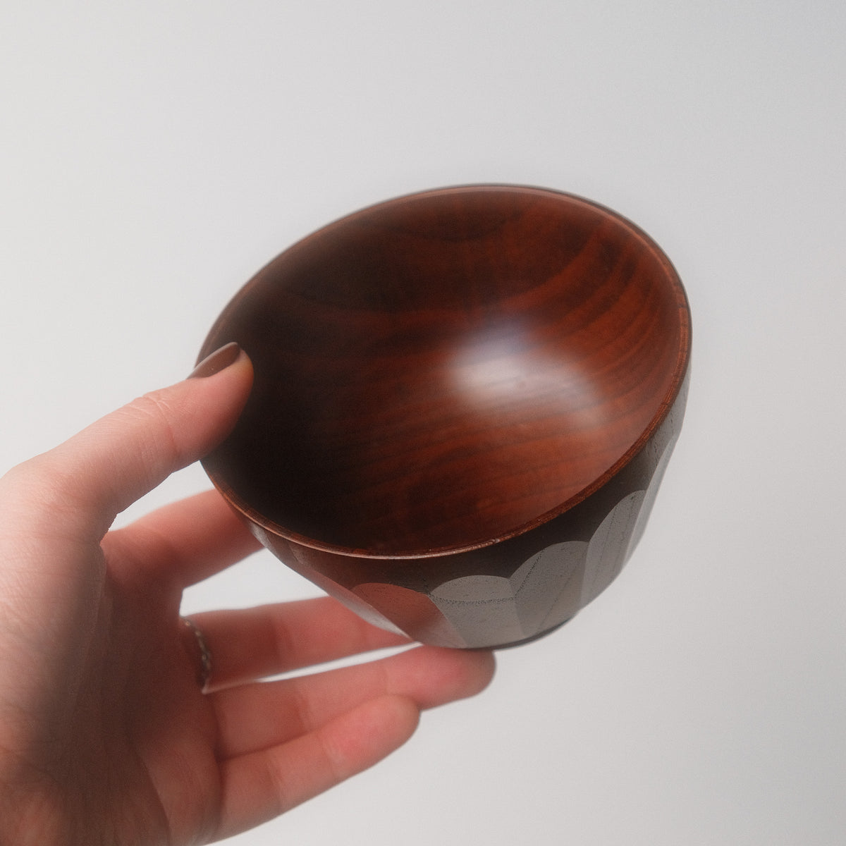 Lacquered Wood Bowl