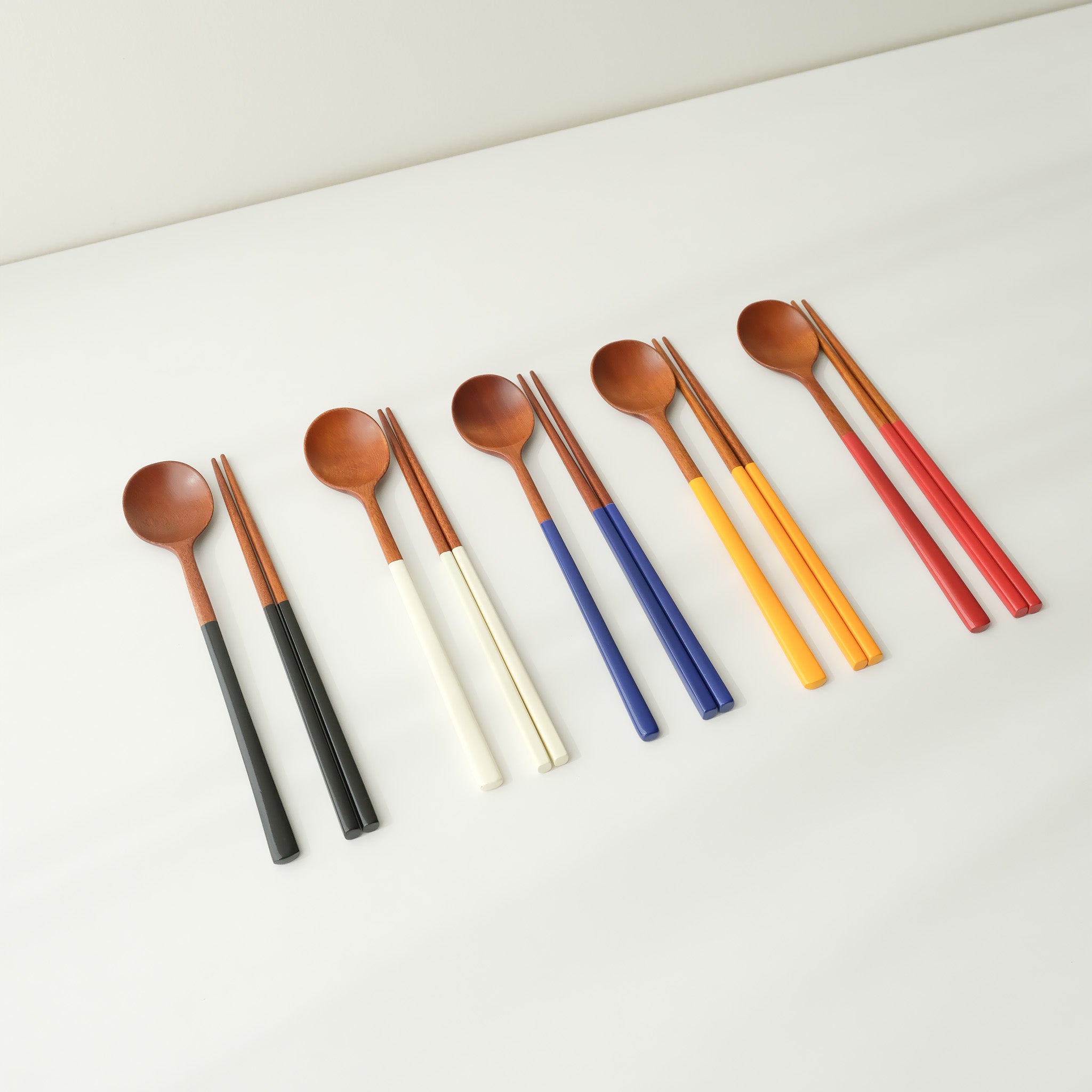 Obangdal Wood Spoon and Chopstick Set (New Colors!)