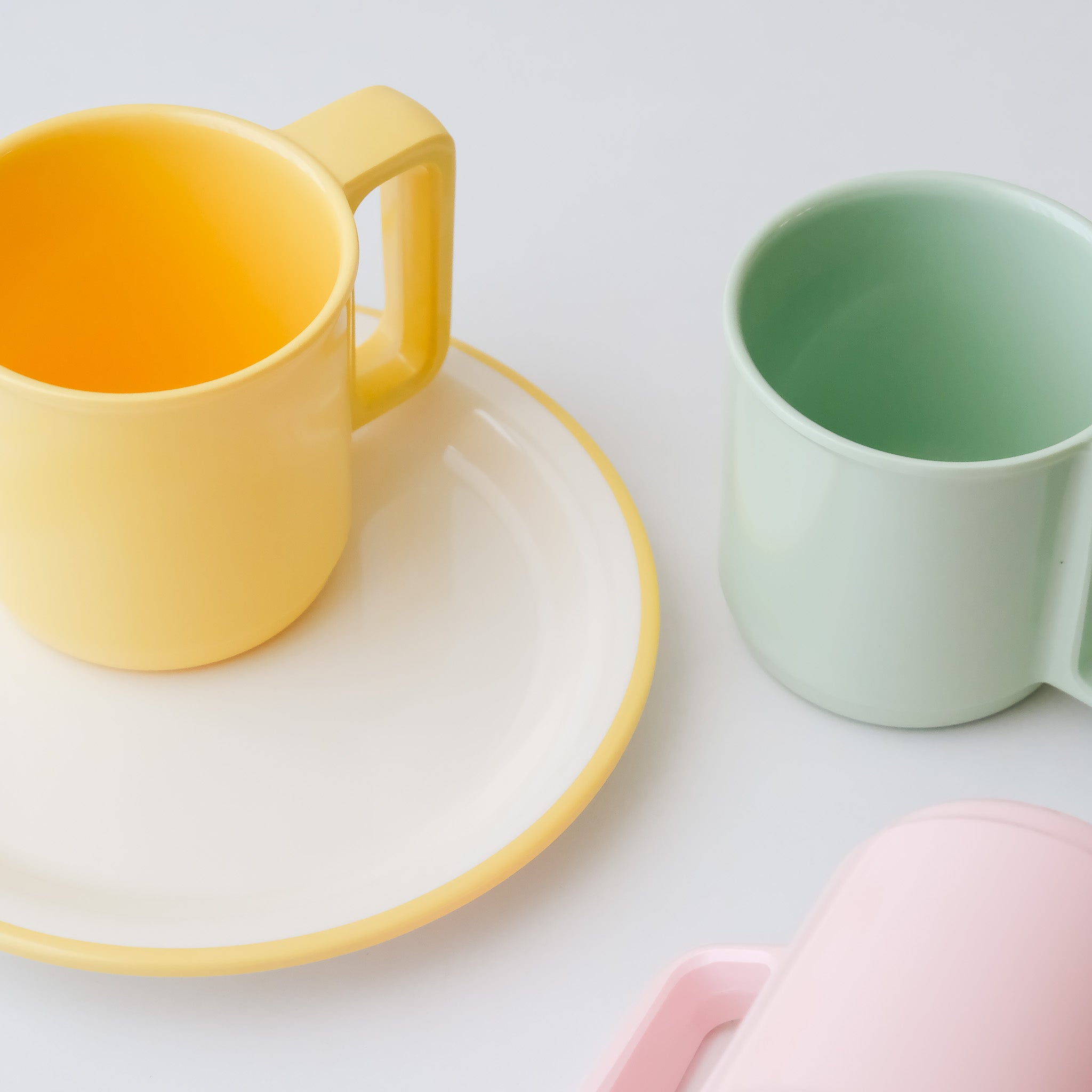 Awaken Melamine Macaron Rim Plate