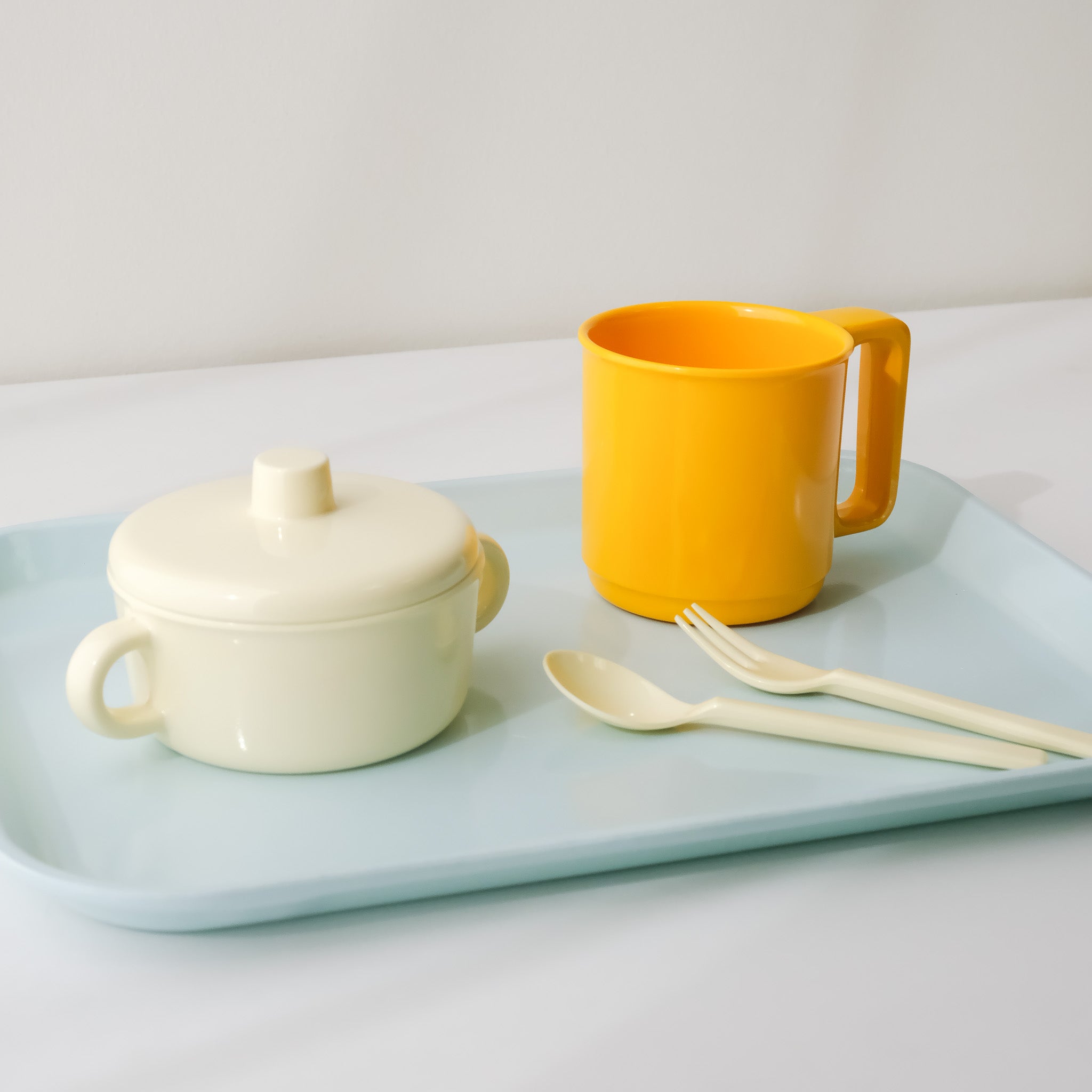Awaken Melamine Soup Bowl & Cutlery Set (5 Colors)