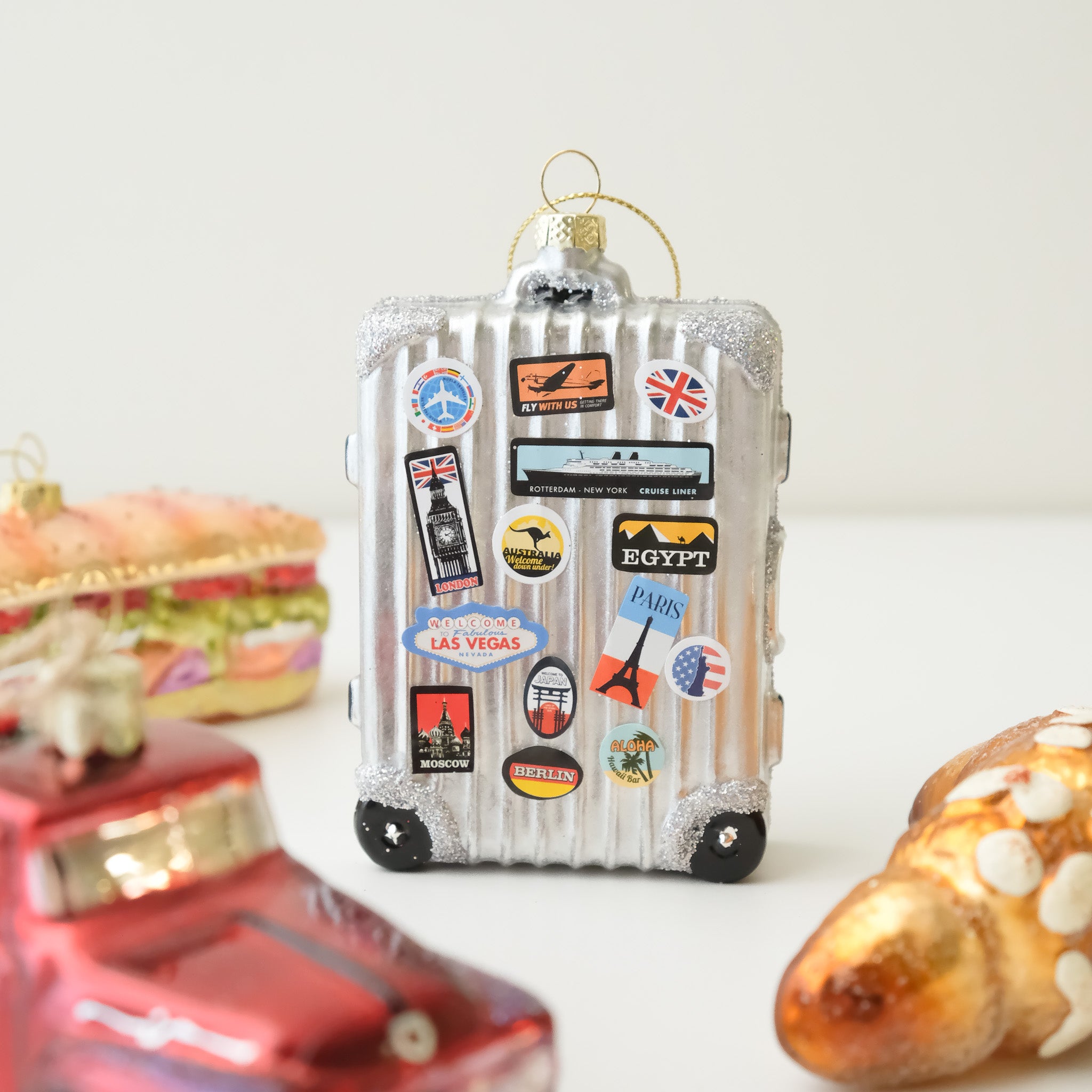 Vintage Heirloom Ornament - Jetsetter Suitcase