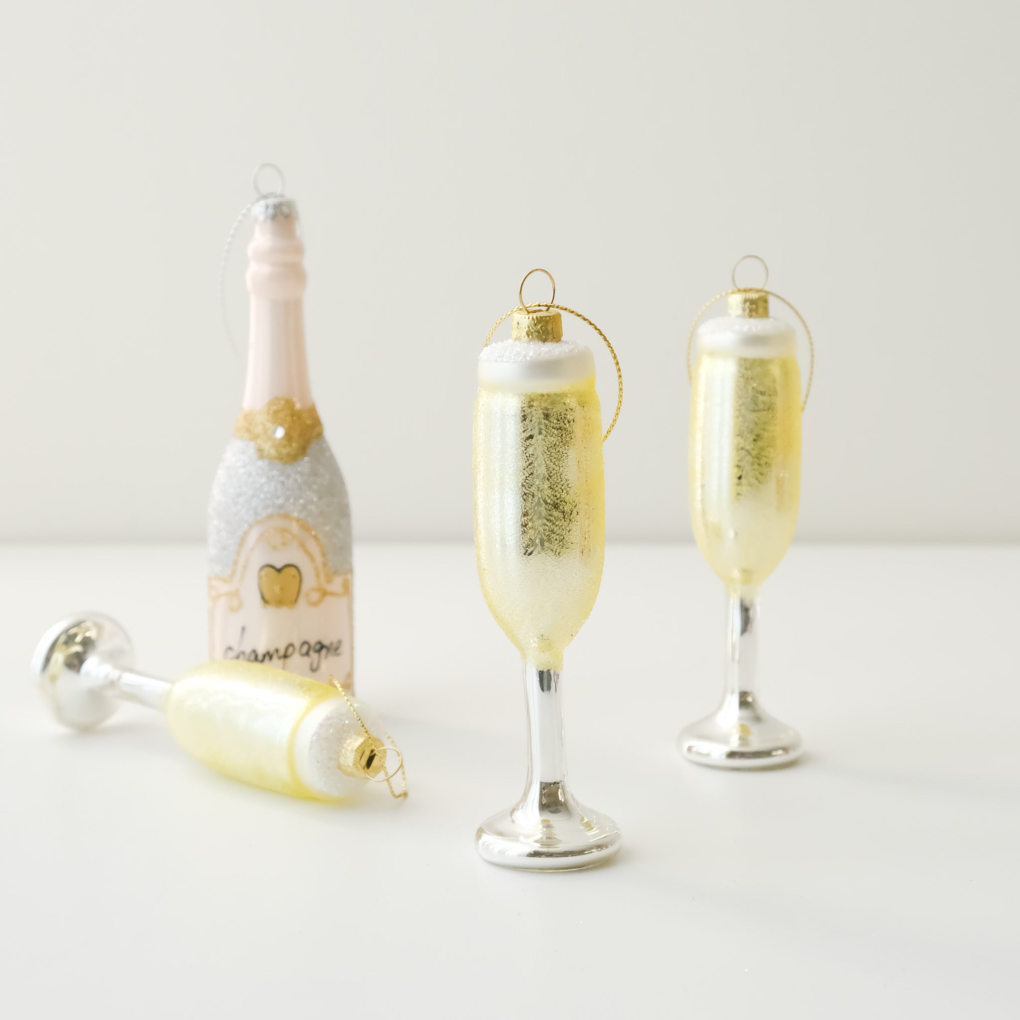 Vintage Heirloom Ornament - Champagne Flute