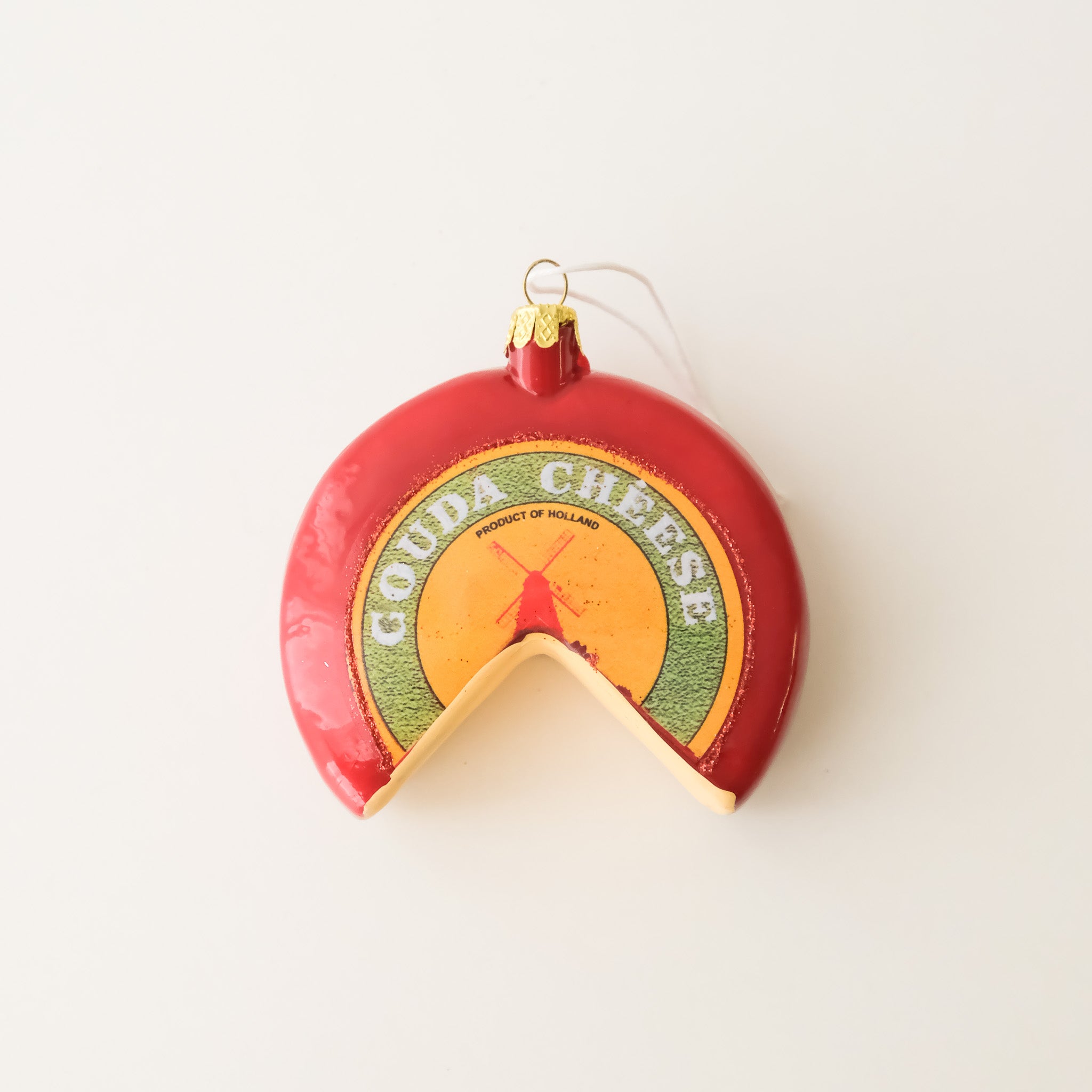 Vintage Heirloom Ornament - Gouda Cheese Wheel