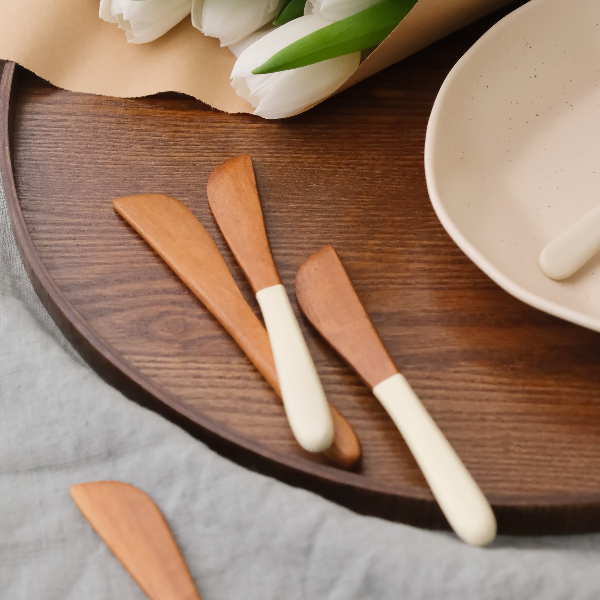 Wood Butter Knife (5 Colors)