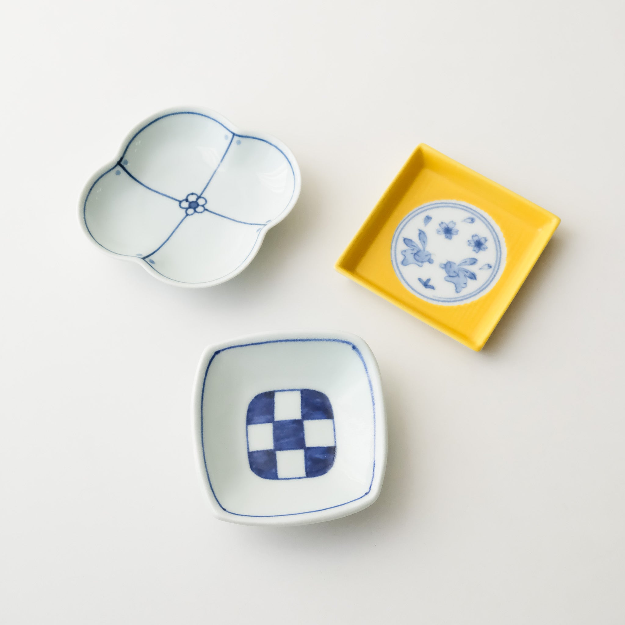 Checkered Square Side Dish