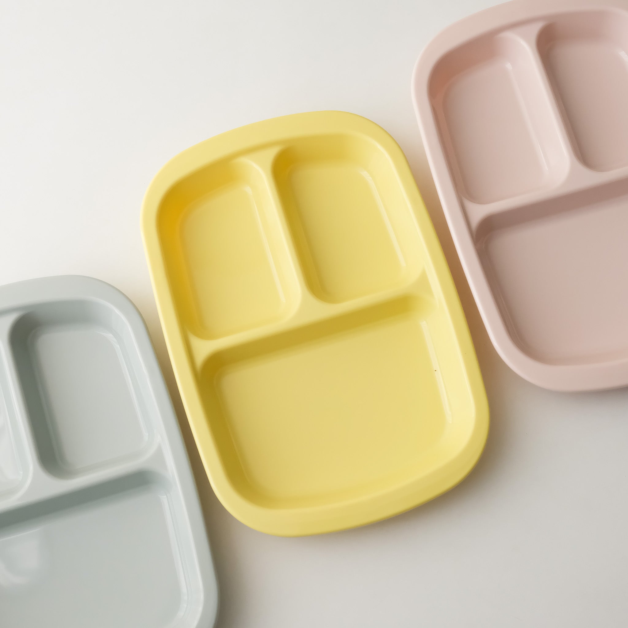 Pastel Divided Lunch Plate With Cover