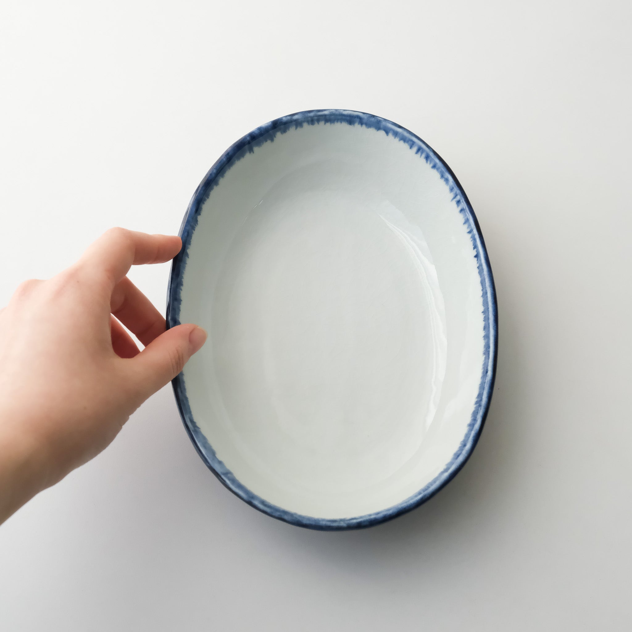 Blue Oval Deep Dish