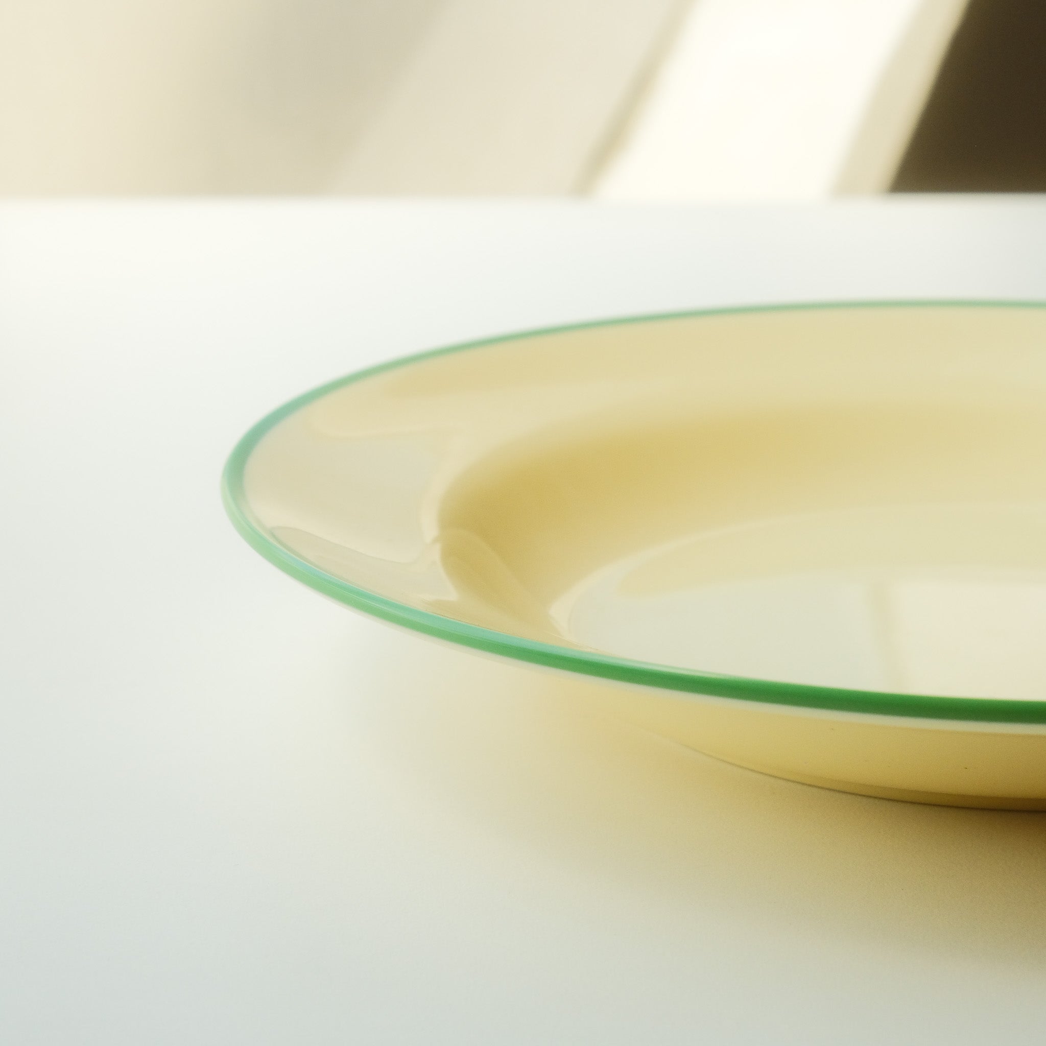 Awaken Melamine Avocado Rim - Pasta Plate