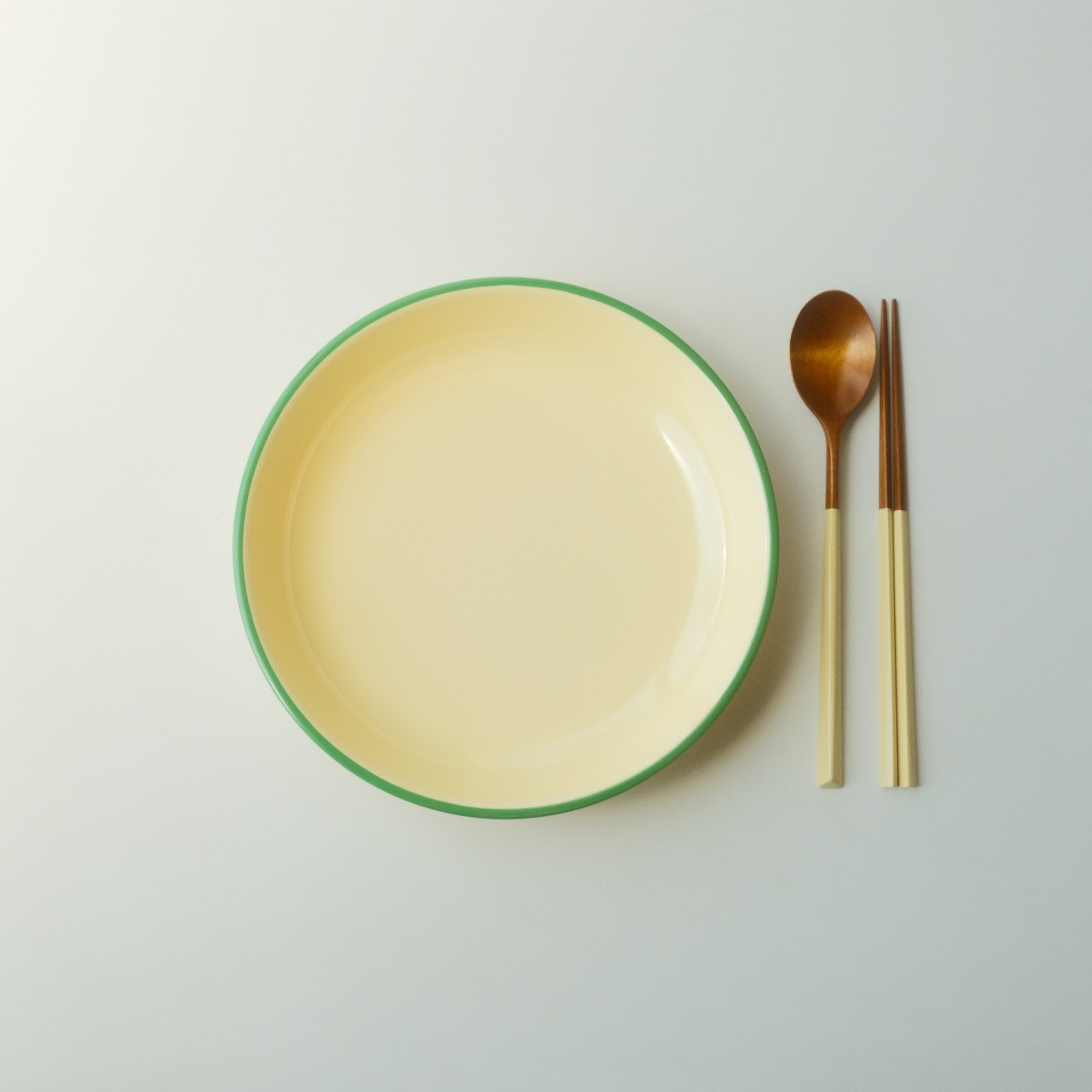 Awaken Melamine Avocado Rim - Deep Plate