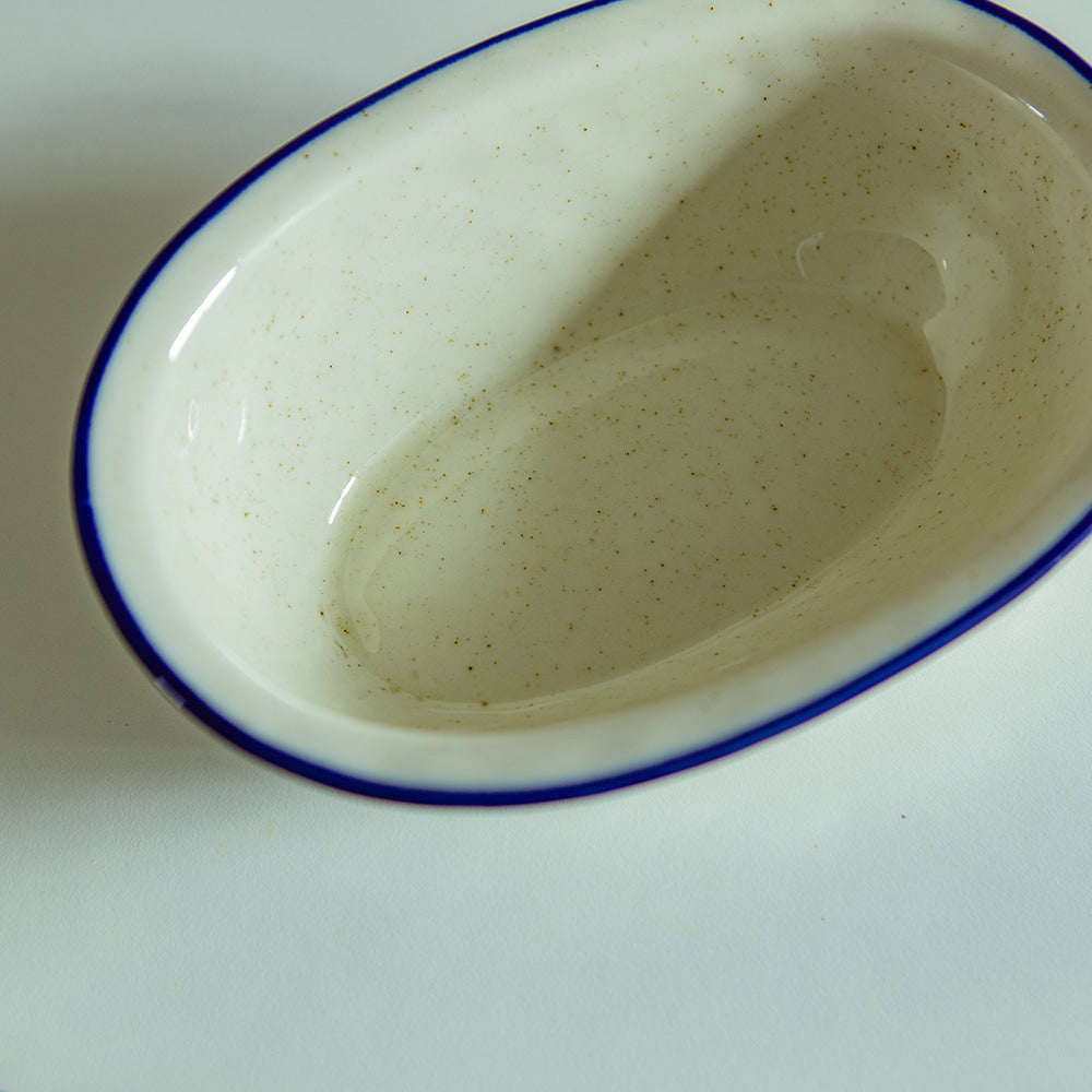 Epok Blue Rim Series - Deep Oval Bowl